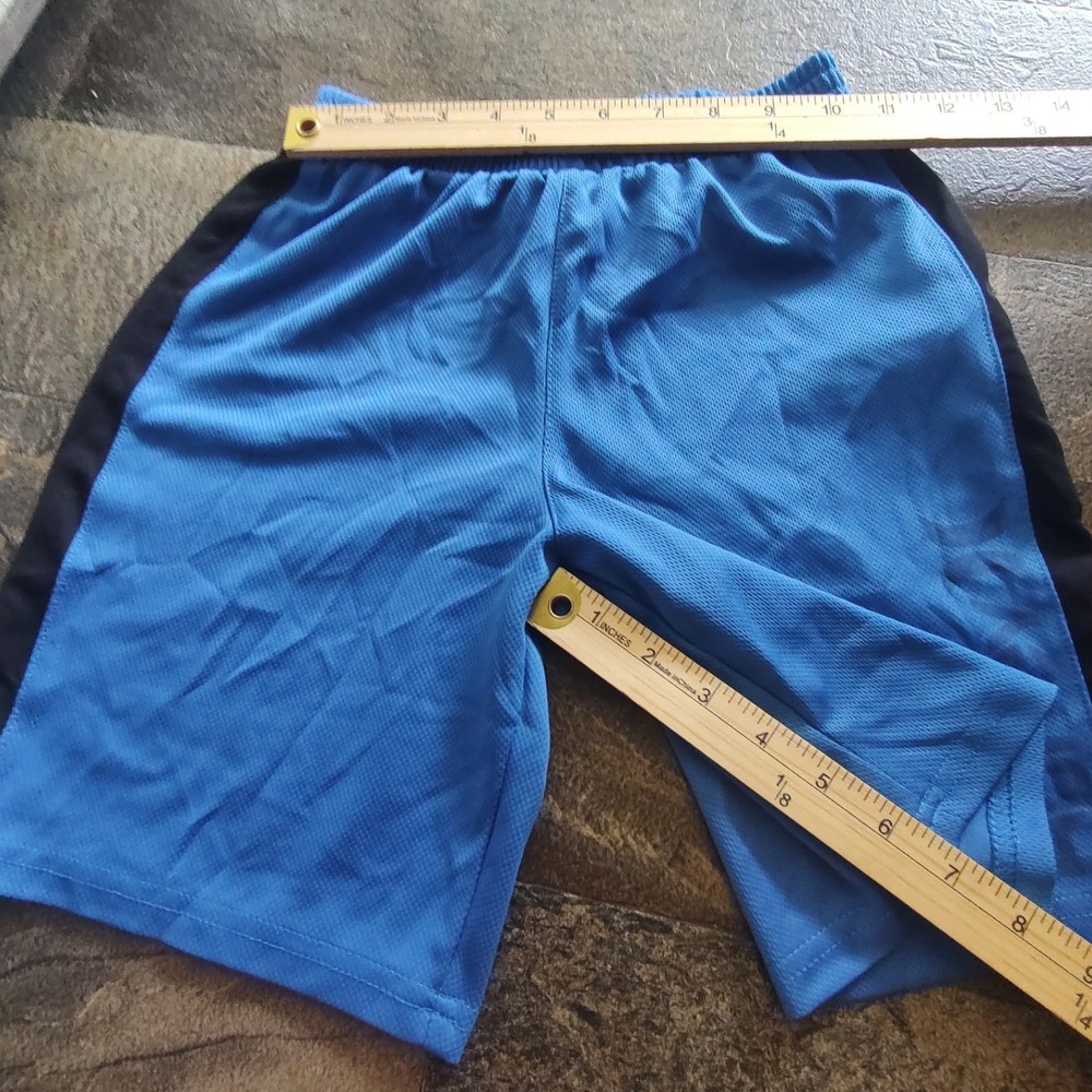 Hurley Athletic Shorts Boys Small 8 Blue Excellent Mesh Side Stripe Sporty